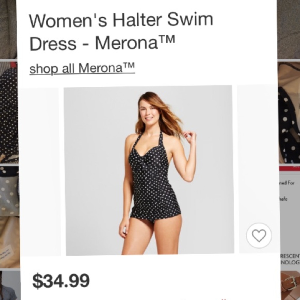 Polka Dot Halter Swim Dress - Merona™